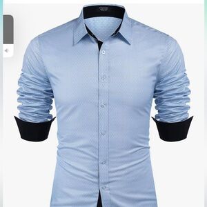 COOFANDY Men's Dress Shirt Long Sleeve Slim Fit Business Casual Button Down XL